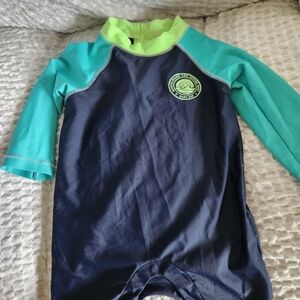 GAP Blue and Green Rashguard Swim Shirt